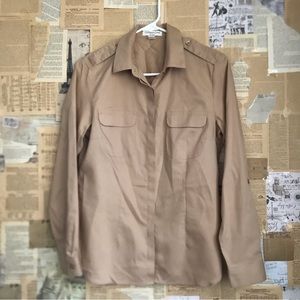 Coldwater Creek Tan Button Down